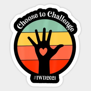 International Womens Day Iwd 2021 Choose To Challenge Sticker
